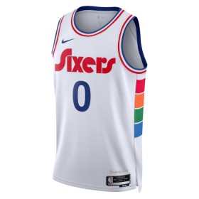 Dres Philadelphia 76ers Tyrese Maxey Nike 2024-25 City Edition Bijela Swingman